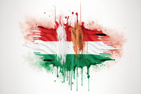 Image of watercolor splash and explosion abstract art . Admirable Generative AI image .の素材