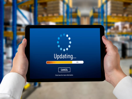 Software update on computer for modish version of device software upgrade