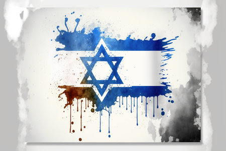 Image of watercolor splash and explosion abstract art . Admirable Generative AI image .の素材