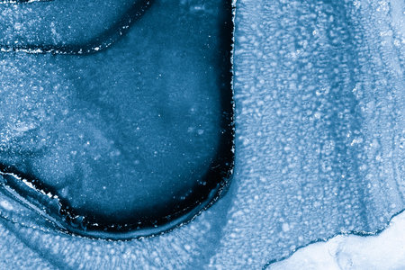 Original artwork photo of marble ink abstract art. High resolution photograph from exemplary original painting. Abstract painting was painted on HQ paper texture to create smooth marbling pattern.の写真素材