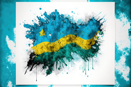 Image of watercolor splash and explosion abstract art . Admirable Generative AI image .の素材