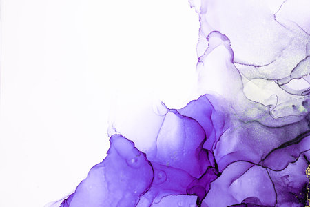Marble ink abstract art from exquisite original painting for abstract background . Painting was painted on high quality paper texture to create smooth marble background pattern of ombre alcohol ink .の写真素材