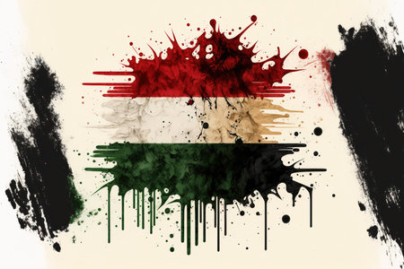 Image of watercolor splash and explosion abstract art . Admirable Generative AI image .の素材