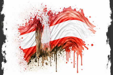 Image of watercolor splash and explosion abstract art . Admirable Generative AI image .の素材