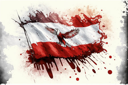 Image of watercolor splash and explosion abstract art . Admirable Generative AI image .の素材