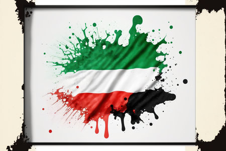 Image of watercolor splash and explosion abstract art . Admirable Generative AI image .の素材