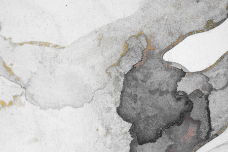 Original artwork photo of marble ink abstract art. High resolution photograph from exemplary original painting. Abstract painting was painted on HQ paper texture to create smooth marbling pattern.の写真素材
