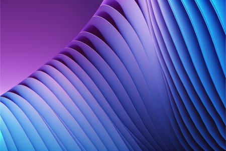 Abstract art of wave blue and pink in pastel color pattern. Concept of enormous minimal layer background. Designed by arrayed harmony spiral movement. Finest generative AI.の素材