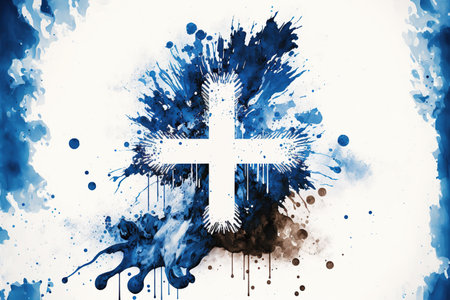 Image of watercolor splash and explosion abstract art . Admirable Generative AI image .の素材