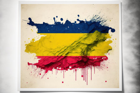 Image of watercolor splash and explosion abstract art . Admirable Generative AI image .の素材