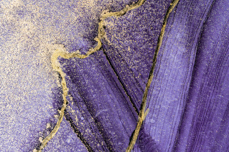 Original artwork photo of marble ink abstract art. High resolution photograph from exemplary original painting. Abstract painting was painted on HQ paper texture to create smooth marbling pattern.の写真素材