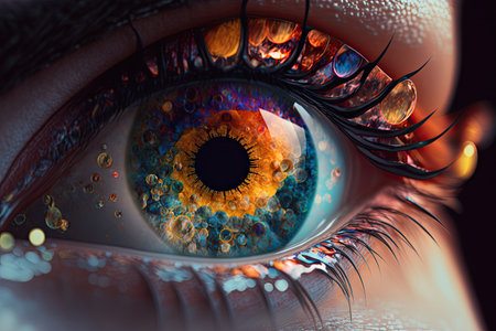 Seeing the multiverse of my future in your eyes majestic beautiful. Generative AI AIG15.の素材
