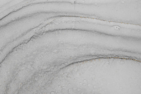 Original artwork photo of marble ink abstract art. High resolution photograph from exemplary original painting. Abstract painting was painted on HQ paper texture to create smooth marbling pattern.の写真素材