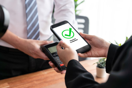 Seamless cashless payments with barcode scanning on smartphone application. Utilizing QR code...