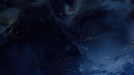 Navy blue art abstract background. Generative AI AIG21.の素材