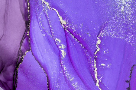 Original artwork photo of marble ink abstract art. High resolution photograph from exemplary original painting. Abstract painting was painted on HQ paper texture to create smooth marbling pattern.の写真素材