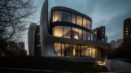 Home architecture design in Farmhouse Style with Wrap-around porch constructed by Wood and Stone material. Tuscan Farmhouse style. Generative AI AIG25 .の素材