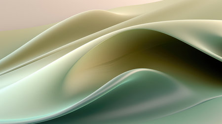 Abstract wavy wave background with smooth silky shape....color, dynamic pattern shape with creative design for presentation brochure cover. Picturesque generative AIの素材