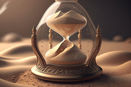 The flow of time and space in an infinite universe concept. Generative AI AIG15.の素材