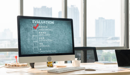 Customer satisfaction and evaluation analysis on modish software computer for marketing strategy planningの写真素材