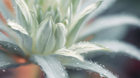 A close up of macro photography of nature in dull style with a soft focus. Generative AI image AIG30.の素材