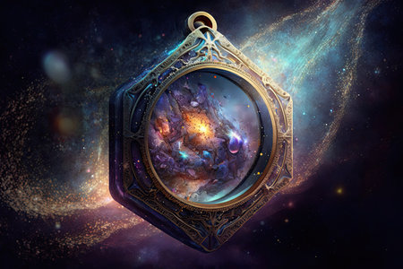 Unimaginable unknown complex universe made from carnival. Generative AI AIG15.の素材