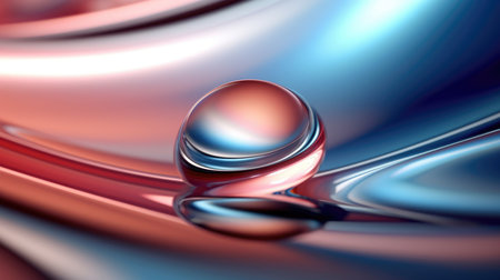 The close up of a glossy metal surface with a soft focus. Generative AI AIG30.の写真素材