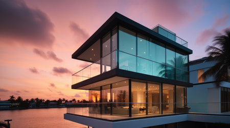 Home architecture design in Farmhouse Style with Wrap-around porch constructed by Wood and Stone material. American Farmhouse style. Generative AI AIG25 .の素材