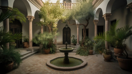 Home architecture design in Modern Farmhouse Style with Gabled roof constructed by Board and Batten siding material. Modern twist on classic farmhouse style. Generative AI AIG25 .の素材