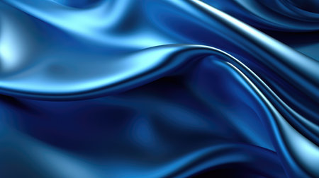 The close up of a glossy metal surface in blue color with a soft focus. Generative AI AIG30.の素材