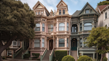 Home architecture design in Cape Cod Style with Center dormer constructed by Shingle and wood material. New England classic. Generative AI AIG25 .の素材
