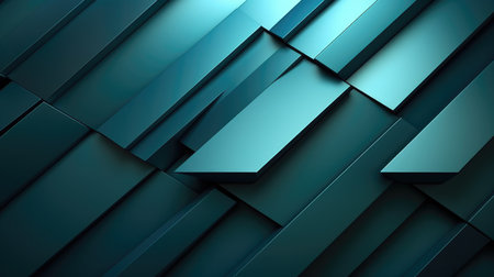 The abstract background of metal texture with empty space in cool blue and green colors. 3D...