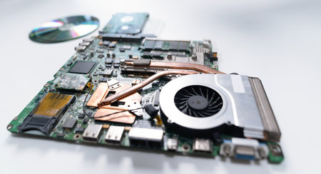 Computer hardware and electronic waste for eco-business recycle waste policy in corporate...