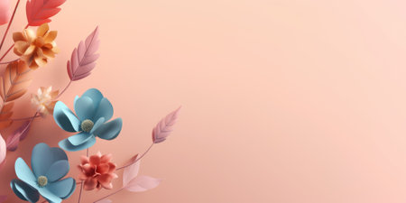 Beautiful abstract colorful floral design background. beautiful Generative AI AIG32の素材