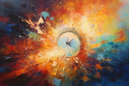 Abstract art of dance of light theme that out of formless darkness in the style of simple yet intricate. beautiful Generative AI AIG32の素材