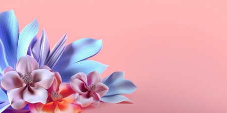 Beautiful abstract colorful floral design background. beautiful Generative AI AIG32の素材
