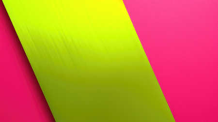 The abstract background of metal texture with empty space in bright lime green and hot pink colors....