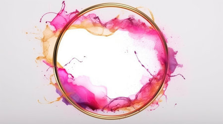 Artistic frame for design advertising placement and buzzy logo background generative AIの素材