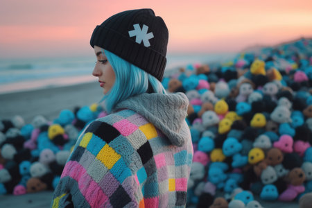 woman portrait in style award winning intrinsic detail dreamscape photo. beautiful Generative AI AIG32の素材