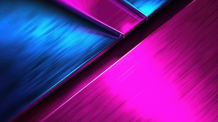 The abstract background of metal texture with empty space in hot pink, electric blue, and neon green...