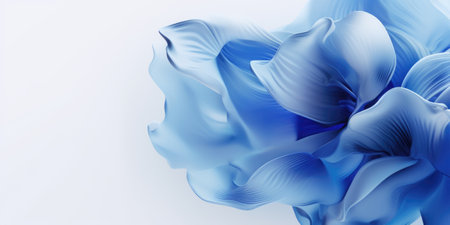 Beautiful abstract blue floral design background. beautiful Generative AI AIG32の素材