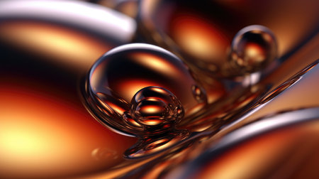 The close up of a glossy metal surface with a soft focus. Generative AI AIG30.の素材