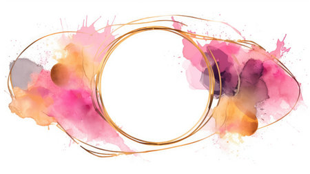 Artistic frame for design advertising placement and buzzy logo background generative AIの素材