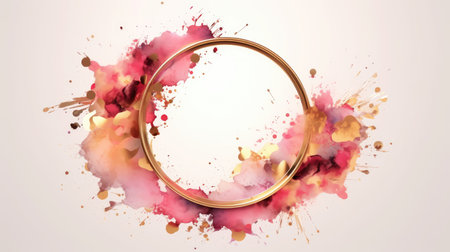 Artistic frame for design advertising placement and buzzy logo background generative AIの素材