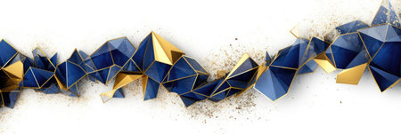 Abstract watercolor artwork mixed with buzzy geometric shapes for background of social media banner generative AI imageの素材