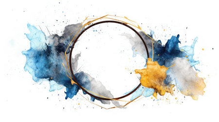 Artistic frame for design advertising placement and buzzy logo background generative AIの素材