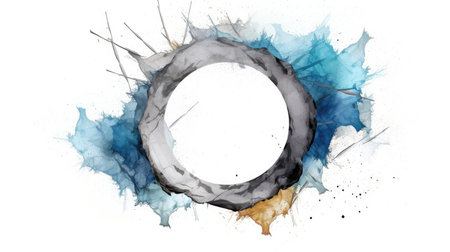 Artistic frame for design advertising placement and buzzy logo background generative AIの素材