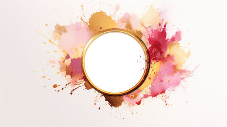 Artistic frame for design advertising placement and buzzy logo background generative AIの素材