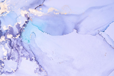 Original artwork photo of marble ink abstract art. High resolution photograph from exemplary original painting. Abstract painting was painted on HQ paper texture to create smooth marbling pattern.の写真素材