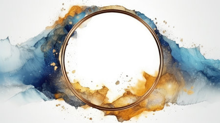 Artistic frame for design advertising placement and buzzy logo background generative AIの素材